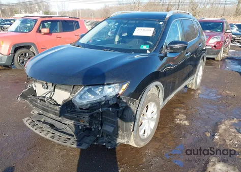 2016 Nissan Rogue Sv из США, поврежденный, VIN JN8AT2MV4GW151786